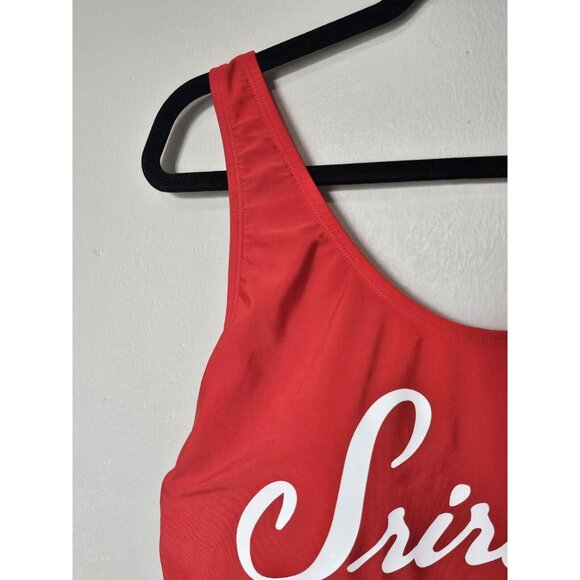 Sriracha Rue Bleu Women's Swimsuit Plus Size 1X Red One Piece Swimsuit Swim - Picture 4 of 9